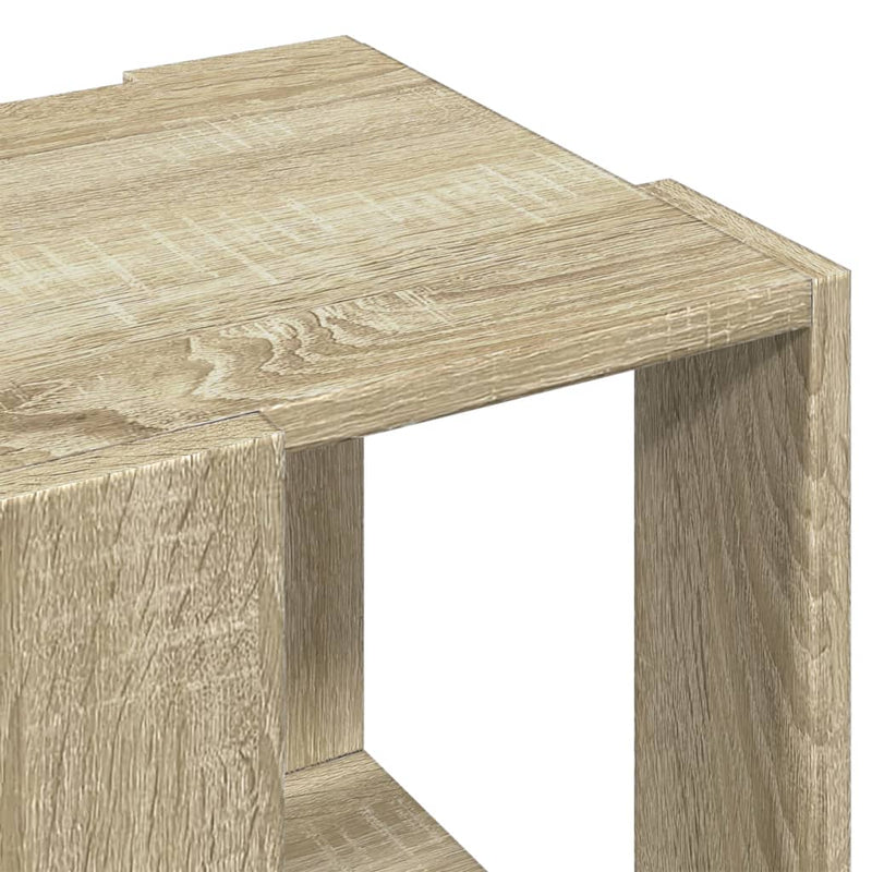 vidaXL sonoma tölgy színű szerelt fa dohányzóasztal 32 x 32 x 30 cm