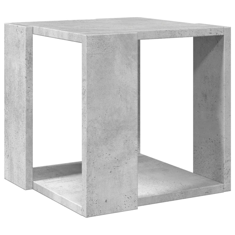 vidaXL betonszürke szerelt fa dohányzóasztal 32 x 32 x 30 cm