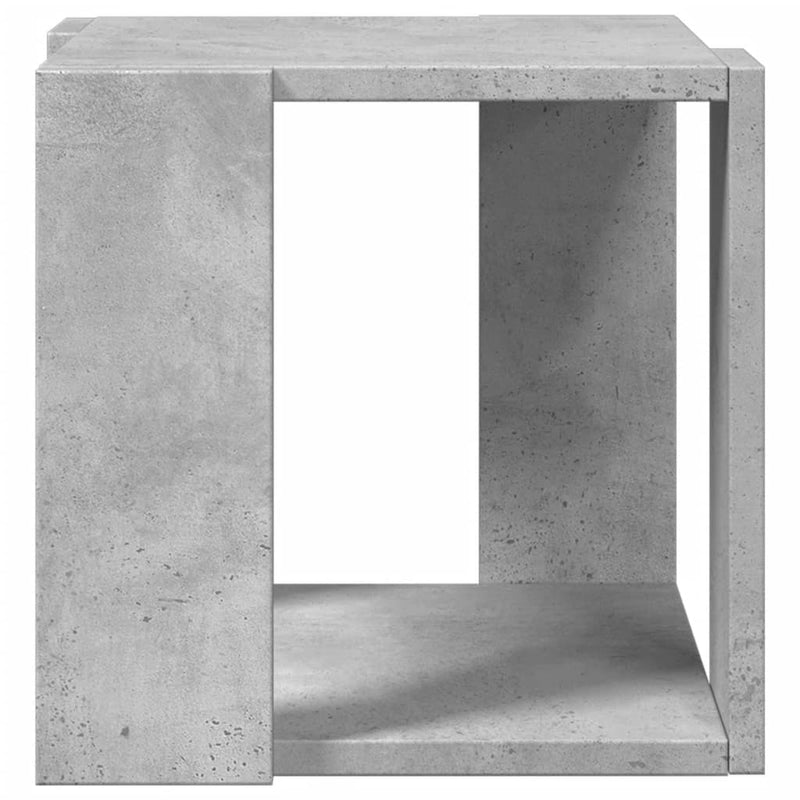 vidaXL betonszürke szerelt fa dohányzóasztal 32 x 32 x 30 cm