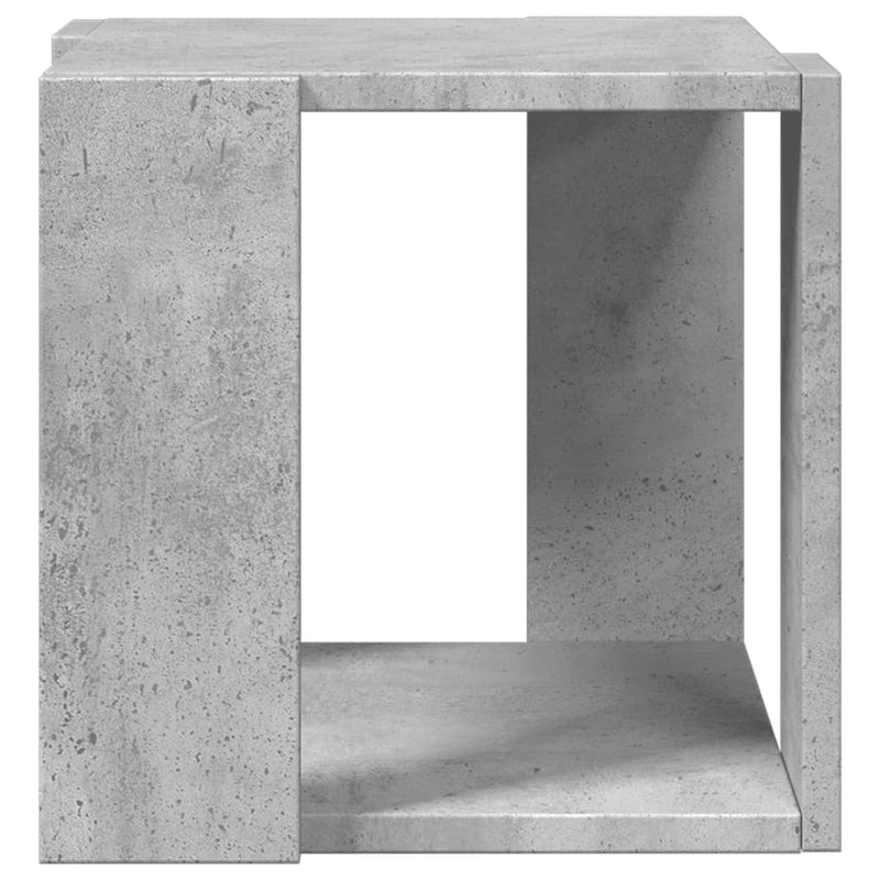 vidaXL betonszürke szerelt fa dohányzóasztal 32 x 32 x 30 cm