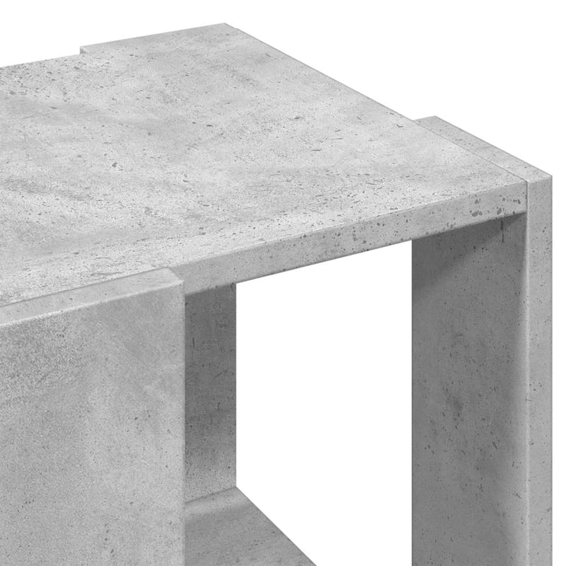 vidaXL betonszürke szerelt fa dohányzóasztal 32 x 32 x 30 cm