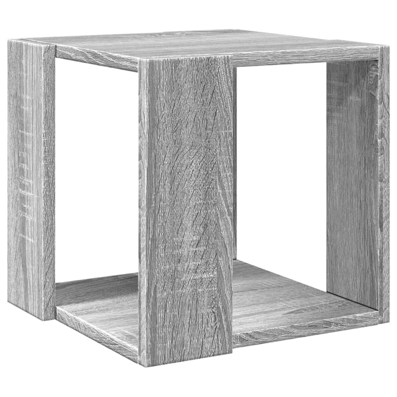 vidaXL szürke sonoma színű szerelt fa dohányzóasztal 32 x 32 x 30 cm