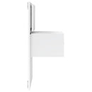 vidaXL fehér falra szerelhető éjjeliszekrény LED-világítással