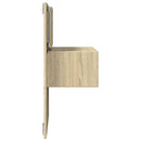 vidaXL sonoma tölgy színű fali éjjeliszekrény LED-világítással