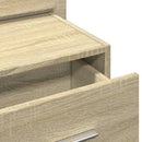 vidaXL sonoma tölgy színű fali éjjeliszekrény LED-világítással