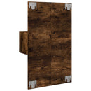 vidaXL füstös sonoma színű fali éjjeliszekrény LED-világítással