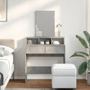 vidaXL betonszürke fésülködőasztal tükörrel 80 x 41 x 144,5 cm