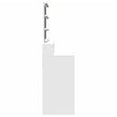 vidaXL fehér fésülködőasztal LED-del 80 x 41 x 144,5 cm