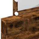 vidaXL füstös tölgy színű fésülködőasztal LED-del 80 x 41 x 144,5 cm