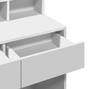 vidaXL fehér fésülködőasztal LED-del 80 x 41 x 134,5 cm