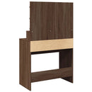 vidaXL barna tölgy színű fésülködőasztal LED-del 80 x 41 x 134,5 cm