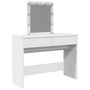 vidaXL fehér fésülködőasztal LED-del 100 x 40 x 130 cm