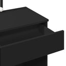 vidaXL fekete LED-es fésülködőasztal 100 x 40 x 130 cm