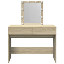 vidaXL sonoma tölgy színű fésülködőasztal LED-del 100 x 40 x 130 cm