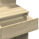 vidaXL sonoma tölgy színű fésülködőasztal LED-del 100 x 40 x 130 cm