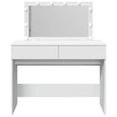 vidaXL fehér fésülködőasztal LED-del 100 x 40 x 130 cm