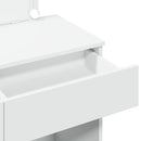 vidaXL fehér fésülködőasztal LED-del 100 x 40 x 130 cm