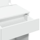 vidaXL fehér fésülködőasztal LED-del 100 x 40 x 130 cm