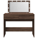 vidaXL barna tölgy színű fésülködőasztal LED-del 100 x 40 x 120 cm