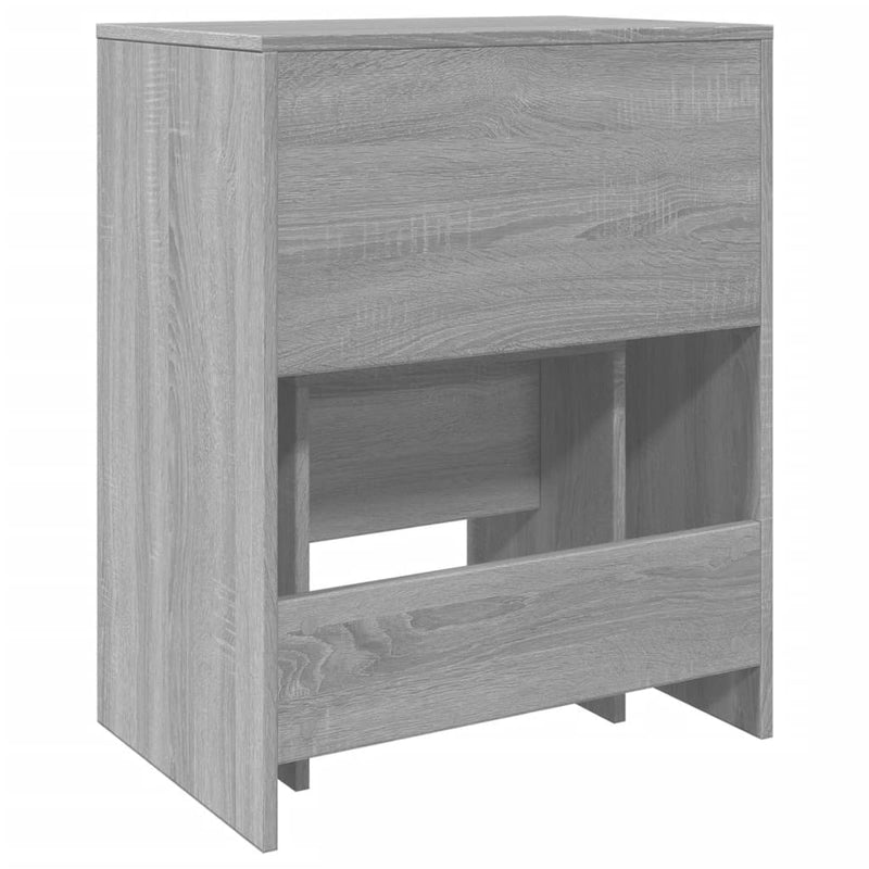 vidaXL szürke sonoma színű fésülködőasztal és ülőke 60x40x113,5 cm
