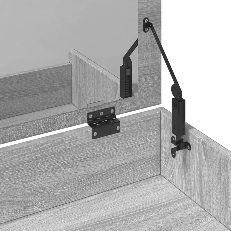 vidaXL szürke sonoma színű fésülködőasztal és ülőke 60x40x113,5 cm