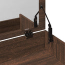 vidaXL barna tölgy színű fésülködőasztal és ülőke 60 x 40 x 113,5 cm