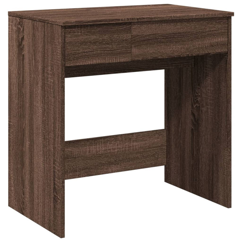 vidaXL barna tölgy színű fésülködőasztal tükörrel 73 x 46,5 x 120 cm