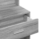 vidaXL szürke sonoma színű fésülködőasztal szekrénnyel 80 x 35 x 132cm