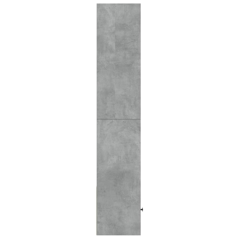 vidaXL betonszürke szerelt fa könyvespolc 40 x 36 x 189 cm