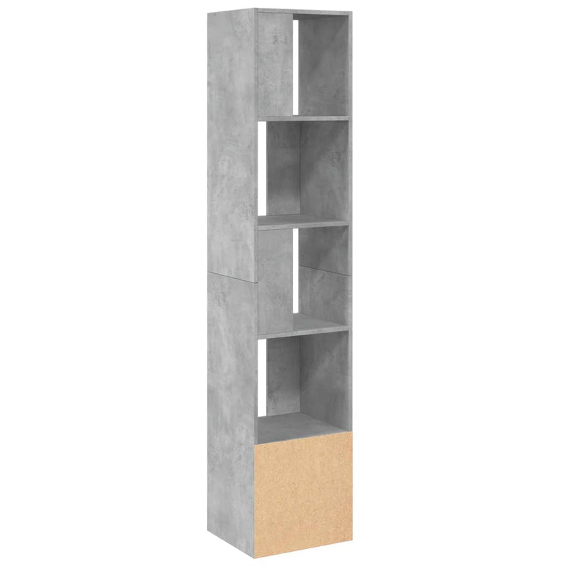 vidaXL betonszürke szerelt fa könyvespolc 40 x 36 x 189 cm