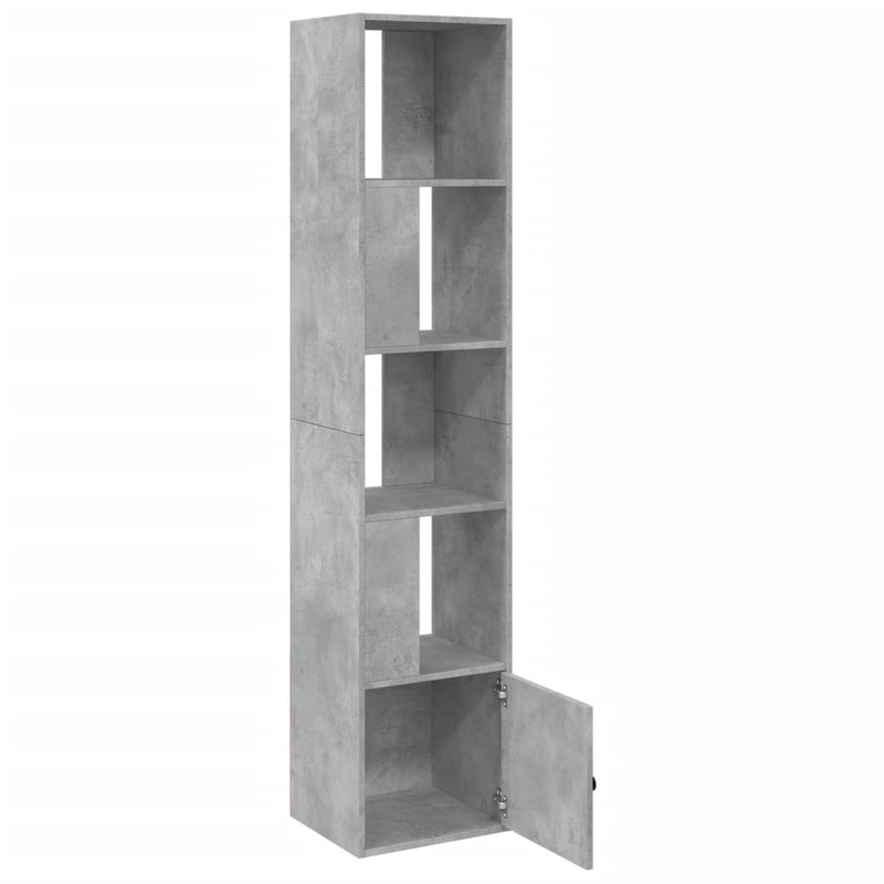vidaXL betonszürke szerelt fa könyvespolc 40 x 36 x 189 cm