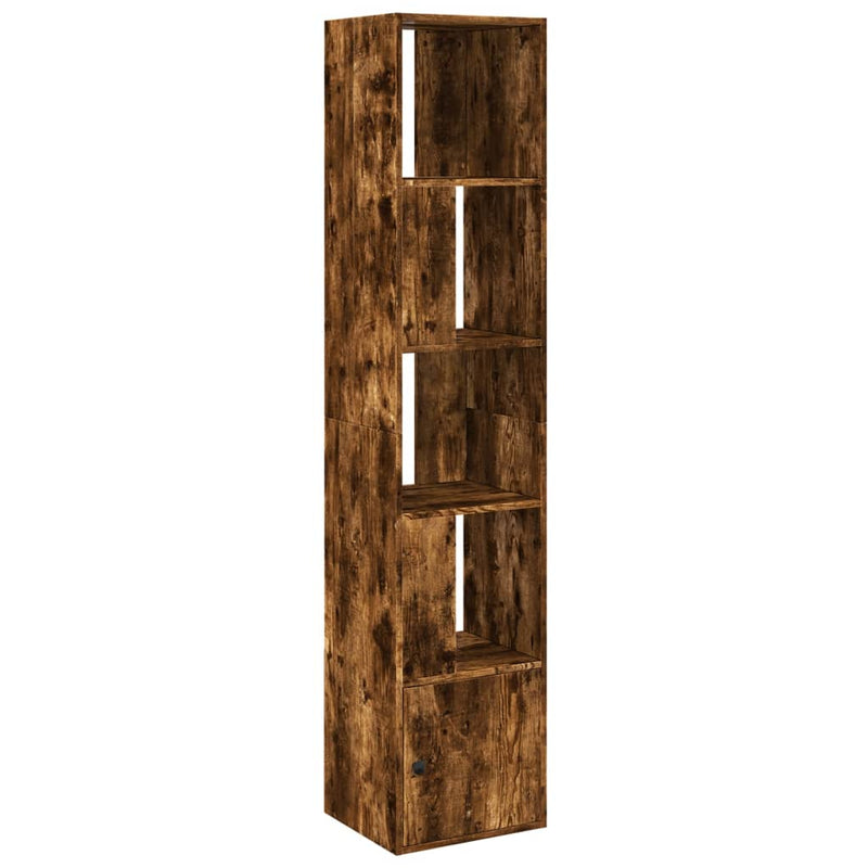 vidaXL füstös tölgy színű szerelt fa könyvespolc 40 x 36 x 189 cm