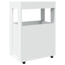 vidaXL fehér szerelt fa bárkocsi 60 x 39,5 x 89 cm