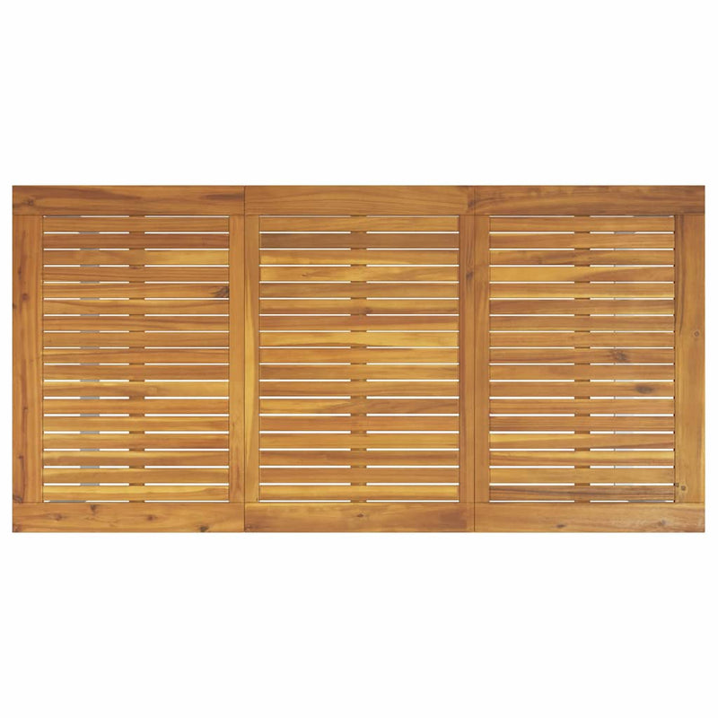 vidaXL Kert étkező szett 7 pcs Szürke és barna 160 x 80 x 75 cm