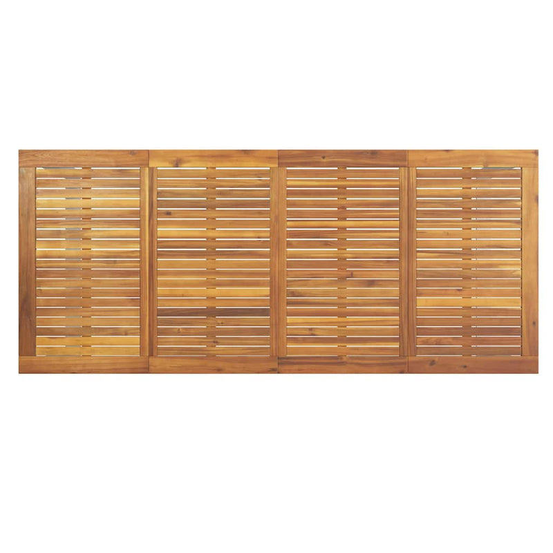 vidaXL Kert étkező szett 9 pcs Szürke és barna 200 x 90 x 75 cm