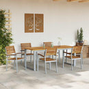 vidaXL Kerti Szék 6 pcs Barna 56 x 57 x 87 cm Tömör Akácfa