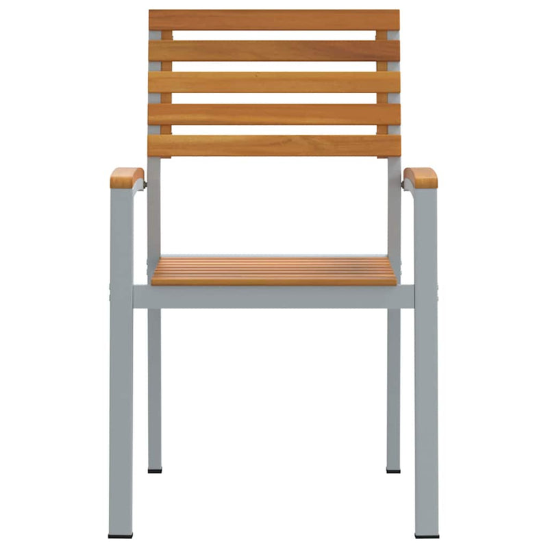 vidaXL Kerti Szék 8 pcs Barna 56 x 57 x 87 cm Tömör akácfa