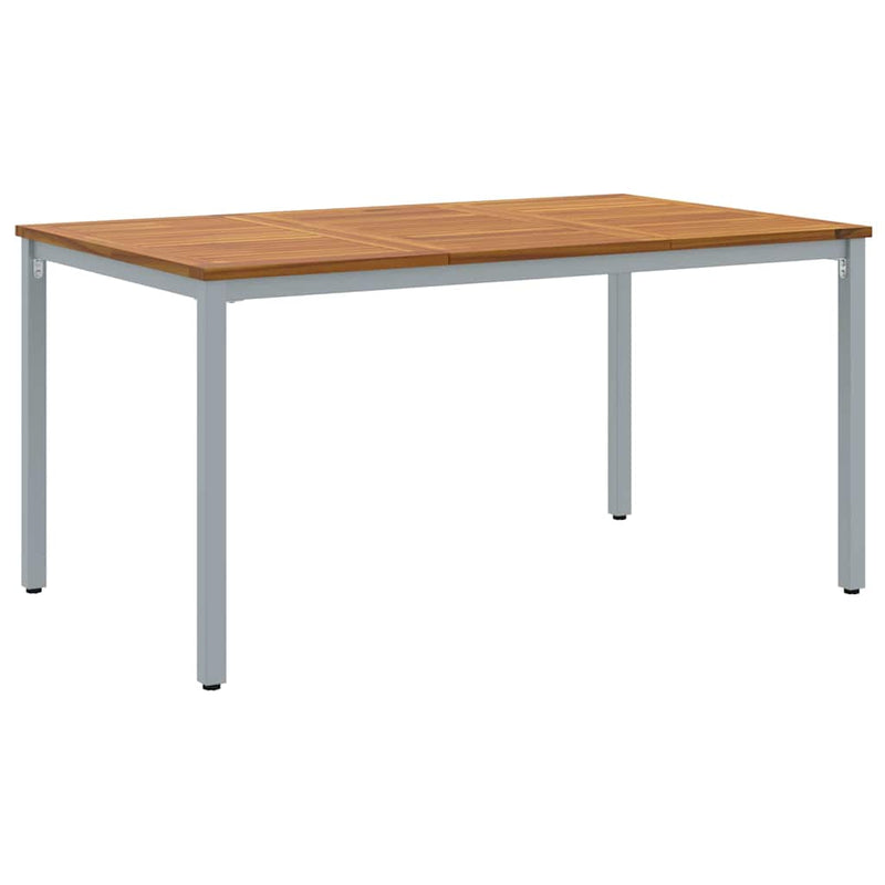 vidaXL Kert étkező szett 7 pcs Szürke és barna 150 x 90 x 75 cm