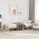 vidaXL sonoma tölgy színű szerelt fa ágykeret matrac nélkül 90x190 cm