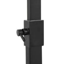 vidaXL fekete sárgaréz kétfejű zuhanyszett keverővel és tömlővel