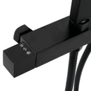 vidaXL fekete sárgaréz kétfejű zuhanyszett keverővel és tömlővel