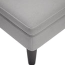 vidaXL felhőszürke szövet dívány párnával és jobb kartámasszal