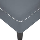 vidaXL sötétszürke bársony dívány párnával és jobb kartámasszal