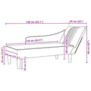 vidaXL Fotel társalgó jobb karfával borvörös bársony