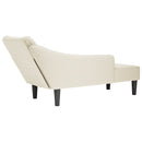 vidaXL Fotel társalgó jobb karfával krémszínű bársony