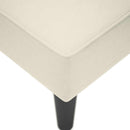 vidaXL Fotel társalgó jobb karfával krémszínű bársony