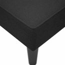 vidaXL Fotel társalgó jobb karfával Fekete szövet