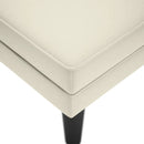 vidaXL krém bársony dívány párnával és jobb kartámasszal