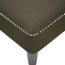 vidaXL kekizöld műbőr dívány párnával és jobb kartámasszal