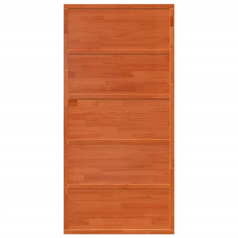 vidaXL viaszbarna tömör fenyőfa istálló stílusú ajtó 100x208 cm
